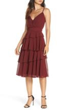 Women's Ali & Jay Love Is All Around Ruffle Tiered Dress - Burgundy