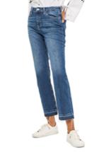 Women's Topshop Dree Released Hem Flare Jeans X 30 - Blue