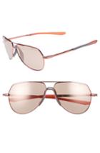 Men's Nike Outrider E 62mm Oversize Aviator Sunglasses - Total Crimson/ Golf
