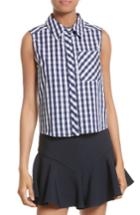 Women's Milly Leah Gingham Tie Back Top