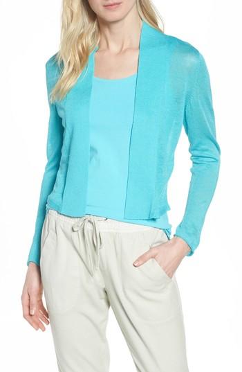 Women's Nic + Zoe Daybreak Open Front Cardigan - Blue
