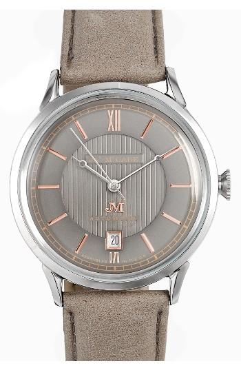 Men's James Mccabe Heritage Ii Automatic Leather Strap Watch, 38mm