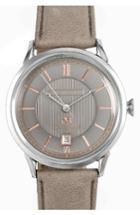 Men's James Mccabe Heritage Ii Automatic Leather Strap Watch, 38mm