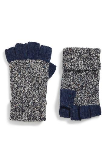 Men's Barbour Runshaw Fingerless Gloves, Size - Grey
