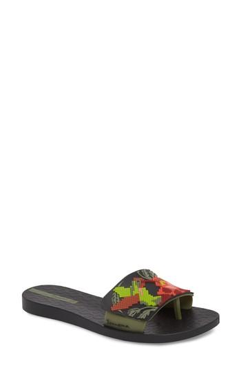 Women's Ipanema Nectar Floral Slide Sandal M - Black
