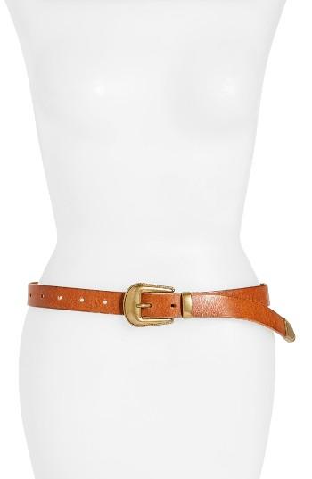 Women's Frye Roper Leather Belt - Brown
