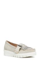 Women's Geox Wimbley Studded Kiltie Loafer Us / 39eu - Beige