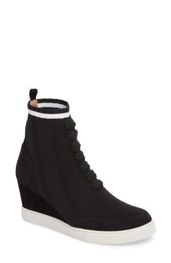Women's Linea Paolo Fabiana Wedge Sneaker M - Black