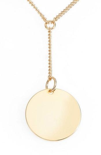 Women's Something Navy Short Disc Y-shaped Necklace (nordstrom Exclusive)