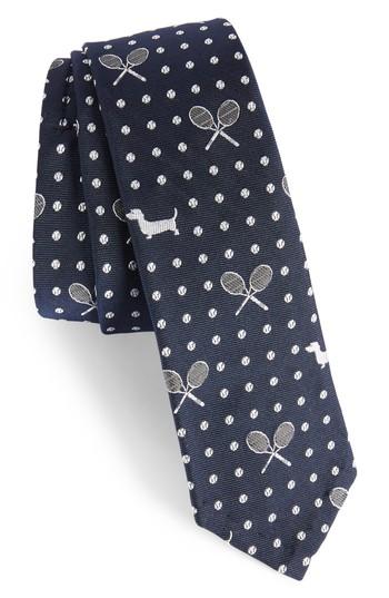Men's Thom Browne Hector Silk Skinny Tie