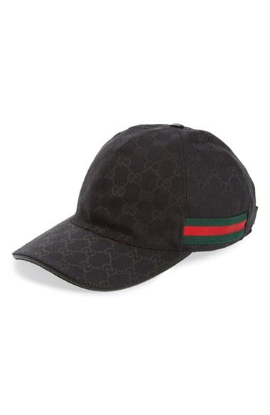 Men's Gucci Logo Print Baseball Cap -