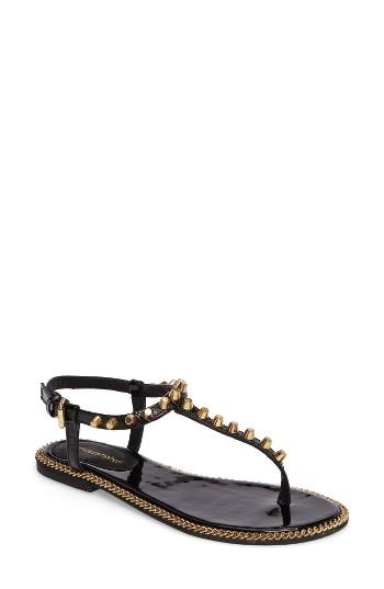Women's Jeffrey Campbell Kesha Studded Chain Link Sandal M - Black