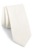 Men's The Tie Bar Linen Row Linen & Silk Tie, Size X-long X-long - Ivory