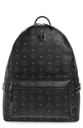 Men's Mcm Large Stark Studded Side Backpack -