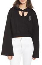 Women's Juicy Couture Glitter Embellished Logo Hoodie - Black