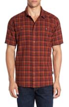 Men's Patagonia 'back Step' Regular Fit Check Short Sleeve Sport Shirt - Red