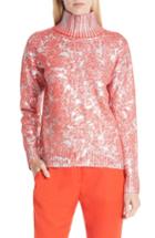 Women's Hugo Sheneen Marbled Metallic Sweater - Red