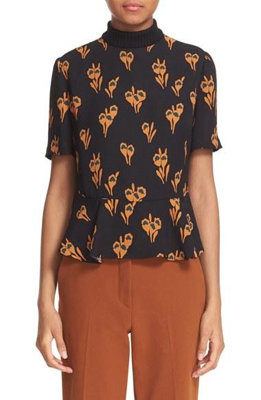 Women's A.l.c. Floral Print Silk Top