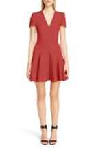 Women's Alexander Mcqueen Wool & Silk Blend Minidress Us / 44 It - Red