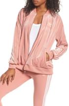 Women's Adidas Originals Velvet Zip Sweatshirt - Pink