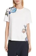 Women's 3.1 Phillip Lim Floral Applique Tee - White