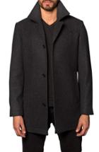 Men's Jared Lang Wool Blend Coat - Black