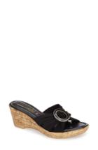 Women's Tuscany By Easy Street Conca Wedge Slide .5 M - Black