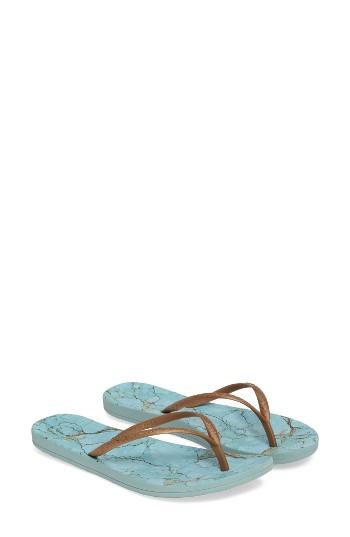 Women's Reef Escape Flip Flop M - Blue
