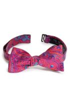 Men's Ted Baker London Paisley Silk Bow Tie, Size - Pink