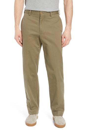 Men's Bills Khakis M2 Classic Fit Vintage Twill Flat Front Pants X Unhemmed - Green