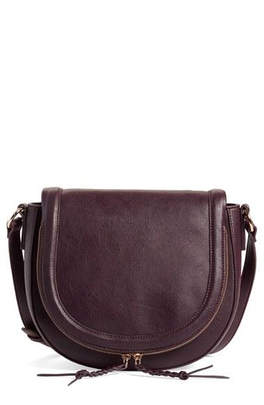 Sole Society 'thalia' Crossbody Bag - Burgundy