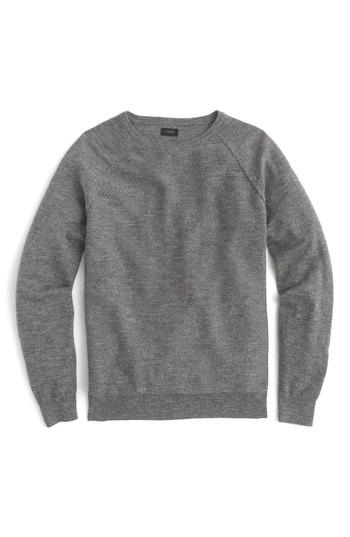 Men's J.crew Slim Rugged Cotton Sweater - Grey