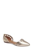 Women's Fs/ny Pointy Toe Flat M - Metallic