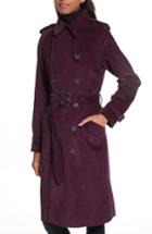 Women's Rebecca Minkoff Ferry Double Breasted Corduroy Trench Coat - Purple