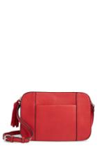 Sole Society March Faux Leather Crossbody Bag - Red