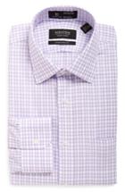 Men's Nordstrom Men's Shop Smartcare(tm) Traditional Fit Plaid Dress Shirt .5 36 - Purple
