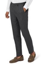 Men's Topman Skinny Fit Linen Suit Trousers X 32 - Grey