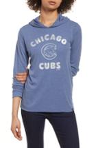 Women's '47 Campbell Chicago Cubs Rib Knit Hoodie - Blue