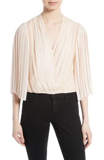 Women's Alice + Olivia Axel Faux Wrap Top