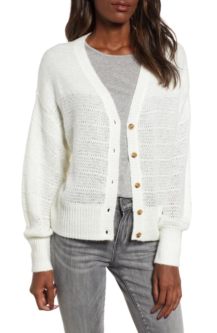 Women's Bp. Cozy Grandma Cardigan, Size - Ivory