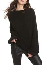 Women's Free People Cuddle Up Pullover, Size - Black