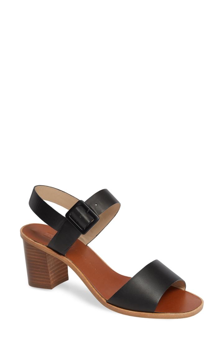 Women's Topshop Nancy Sandal .5us / 36eu W - Black