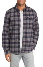 Men's Barbour Hamilton Regular Fit Faux Fur Lined Shirt Jacket, Size - Grey