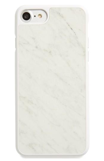 Felony Case Genuine White Marble Iphone 6/6s/7/8 & 6/6s/7/8 Case - White