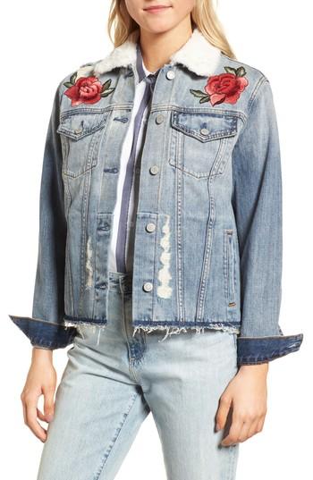 Women's Rails Ramsey Embroidered Denim Jacket - Blue