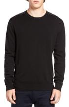 Men's French Connection Nylon Trim Pullover - Black