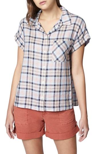 Women's Sanctuary Mod Short Sleeve Boyfriend Shirt
