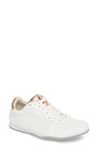 Women's Jane And The Shoe Joanna Perforated Sneaker M - White