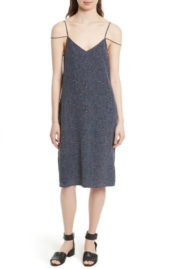 Women's Equipment Nia Strap Detail Silk Slipdress - Blue