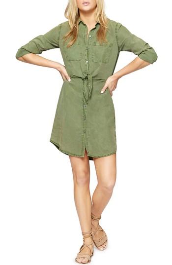 Women's Sanctuary Forget Me Knot Shirtdress, Size - Green